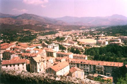 Corte, the center of Corsica